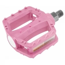 Педали FP-651, ось 1/2", пластик, цвет розовый