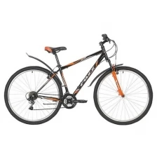 Велосипед FOXX AZTEC 26" (2021) (Велосипед FOXX 26" AZTEC черный, сталь, размер 18")