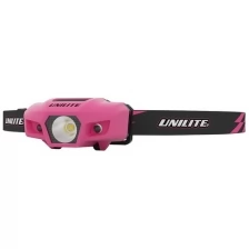 SPORT-H1 - Спортивный налобный фонарь (розовый корпус), 175 Lm, 1xAA, IPX6 UNILITE