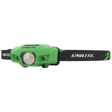 SPORT-H1 - Спортивный налобный фонарь (зеленый корпус), 175 Lm, 1xAA, IPX6 UNILITE