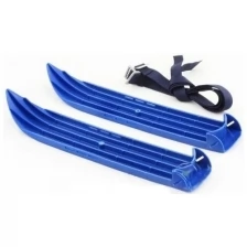 Мини-лыжи детские YarTeam, синие, с ремешками, пластмассовые, размер - 38 х 7 х 3 см