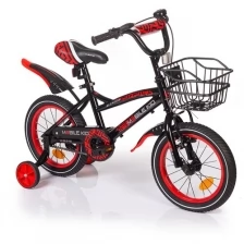 Детский велосипед MOBILE KID Slender 14", Black Red