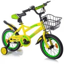 Детский велосипед MOBILE KID Slender 14", Yellow Green