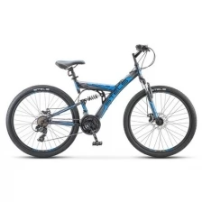 Велосипед 26" Stels Focus MD, V010, цвет чёрный/синий, размер рамы 18"