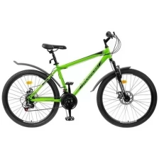 Велосипед подростковый PROGRESS 26" Advance Disc Rus, зеленый, размер 19"