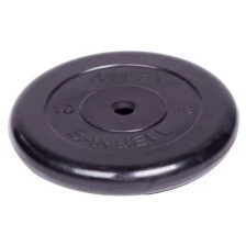 Диск обрезиненный Barbell Atlet d 26 мм черный 10,0 кг