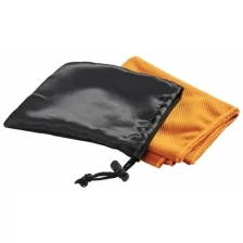 Полотенце охлаждающее "Peter" в сетчатом мешочке, цвет оранжевый