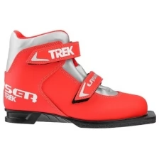 Ботинки лыжные Trek Laser NN75 ИК, цвет красный, лого серебро, размер 36 .