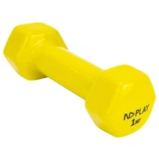 ND Play 301947 Гантель, вес 1 кг., цвет желтый