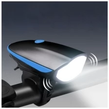 Велосипедный фонарь с сиреной, Bf, 7588-B, синий