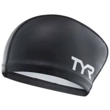 Шапочка для плавания Tyr Long Hair Silicone Comfort Swim Cap, Lsccaplh/001, черный