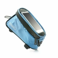 Велосипедная сумка Roswheel на раму размер L (9х10х19.5 см, голубой/чёрный)