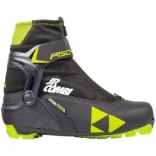 Лыжные ботинки Fischer Jr Combi S40420 NNN (черный/салатовый) 2020-2021 39 EU