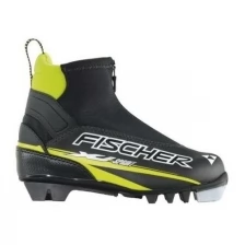 Лыжные ботинки Fischer XJ Sprint s05311 NNN (черный/салатовый) 2013-2014 28 EU