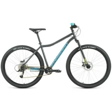 Горный велосипед FORWARD Sporting 29 X 2021 рост 19" темно-серый/зеленый