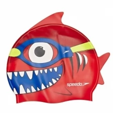 Шапочка для плавания детская SPEEDO Sea Squad Character Cap Jr, 8-08769B362, силикон, цвет красный