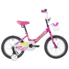 Велосипед NOVATRACK TWIST 16" розовый