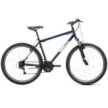 Велосипед ALTAIR MTB HT 27,5 1.0 (27,5" 21 ск. рост. 19") 2022, темно-синий/серебристый, RBK22AL2713