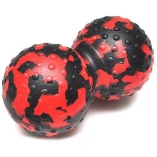 Массажный мяч для фитнеса, йоги и пилатеса сдвоенный (двойной) МО-8, 8 см