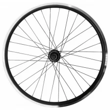 Колесо велосипедное 27,5" заднее в сборе VelRosso двойной алюминиевый обод, промподшипники, гайки, disk, под кассету