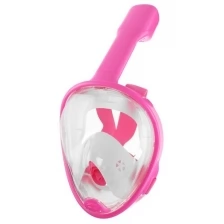 Маска для снорклинга, детская, размер XS, цвет розовый./ В упаковке: 1