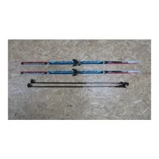 Лыжный комплект Grandeur (лыжи, палки, креплен. 75) (цвет палок в ассорт.) б/н 170см (синий)
