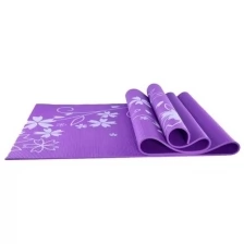 Коврик для йоги и фитнеса Yl-sports 173*61*0,4см Bb8303 с принтом, фиолетовый