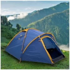 Палатка 4х-местная, 110+220+90х260х145 см, 1 комн, с москитной сеткой, Green Days, GJN058-4