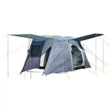 Четырехместная туристическая палатка с тамбуром и навесом Y-1904, размер Д430*Ш230*В170, палатка для туризма синяя