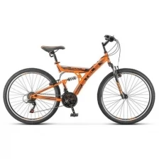 Велосипед 26" Stels Focus V, V030, цвет оранжевый/черный, размер 18"