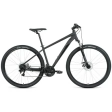 Велосипед FORWARD APACHE 29 2.2 D (29" 21 ск. рост. 21") 2022, черный/красный