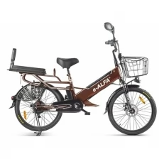 Электровелосипед Green City e-ALFA GL коричневый
