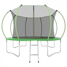 Батут с внутренней сеткой и лестницей, EVO JUMP Internal 12ft (Green)