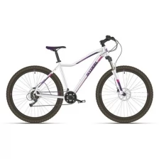 Женский велосипед Stark Viva 27.2 HD, год 2021, ростовка 18, цвет Белый-Фиолетовый