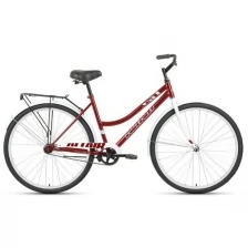 Велосипед ALTAIR CITY 28 low (28" 1 ск. рост. 19") 2022, темно-красный/белый, RBK22AL28022