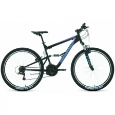 Велосипед FORWARD RAPTOR 27,5 1.0 (рост 18" 18ск.) 2020-2021, черный/бирюзовый