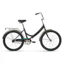 Складной велосипед Forward Valencia 24 1.0, год 2022, цвет Зеленый-Серебристый