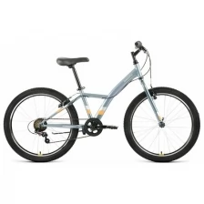 Велосипед FORWARD DAKOTA 24 1.0 (24" 6 ск. рост. 13") 2022, темно-серый/оранжевый, RBK22FW24589