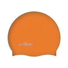 Шапочка для плавания Atemi, силикон, оранжевая, Sc306