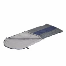 Спальный мешок с подголовником "следопыт- Traveller XL", 190+35х85 см., до 0С, 3х слойный, цв.темно-серый/5/