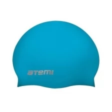 Шапочка для плавания Atemi детская, тонкий силикон, голубой, Tc303