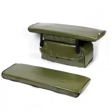 Комплект мягких накладок с сумкой для сидений лодки GAOKSA 85*20*4см, ПВХ (зеленый)