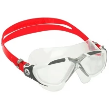 AS MS5050915LC Очки для плавания Vista (прозрачные линзы), white/red