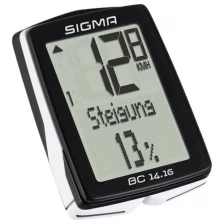 Велокомпьютер SIGMA SPORT BC 14.16, 14 функций, Sigma 01416