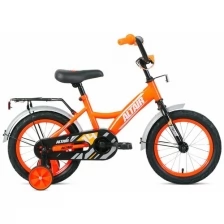 Детский велосипед ALTAIR KIDS 14 (14" 1 ск.) 2020-2021, ярко-оранжевый/белый