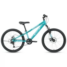 Подростковый велосипед ALTAIR AL 24 D 2021, фиолетовый/зеленый, рама 12"
