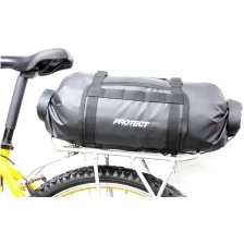 Велосумка на багажник до 17 литров, серия Bikepacking, цвет черный, PROTECT