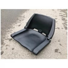 Кресло сиденье пластиковое складное черное в лодку катер