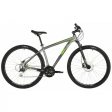 Велосипед STINGER GRAPHITE EVO 29" (2021) (Велосипед STINGER 29" GRAPHITE EVO серый, алюминий, размер 20")
