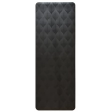 Yoga Club Каучуковый йога коврик Leaf Black 185*68*0,45 см (185 см / 4,5 мм)